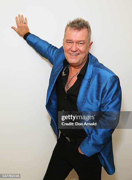 Jimmy Barnes poses just prior to performing at Twitter HQ on June 3, 2016 in Sydney, Australia.