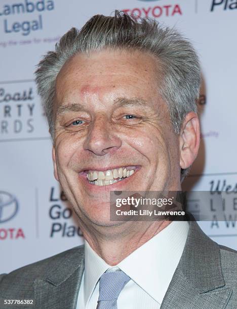 Artistic director of Center Theatre Group Michael Ritchie attends Lambda Legal 2016 West Coast Liberty Awards Gala at the Beverly Wilshire Four...