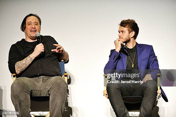 Director Alex Lieu and Zedd attend the 2016 Los Angeles Film Festival - 'Zedd: True Colors' Official Screening at The Ace Hotel Theater on June 2,...