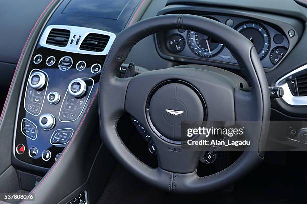 aston martin db 12 vanquish 2016, u.k. - rev counter stock pictures, royalty-free photos & images