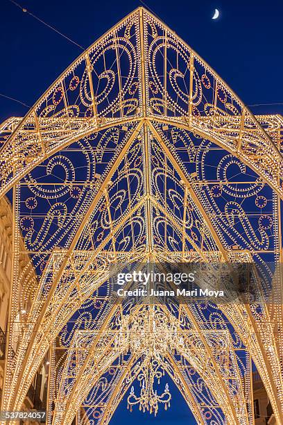 malaga en navidad - città di málaga foto e immagini stock