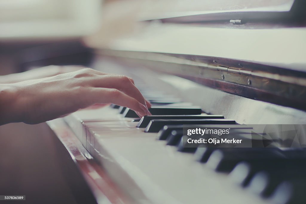 Playing piano