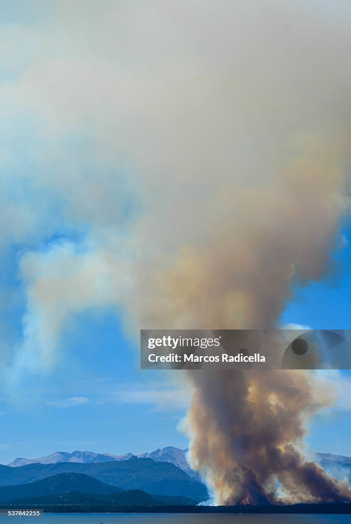 Forest burning in Patagonia