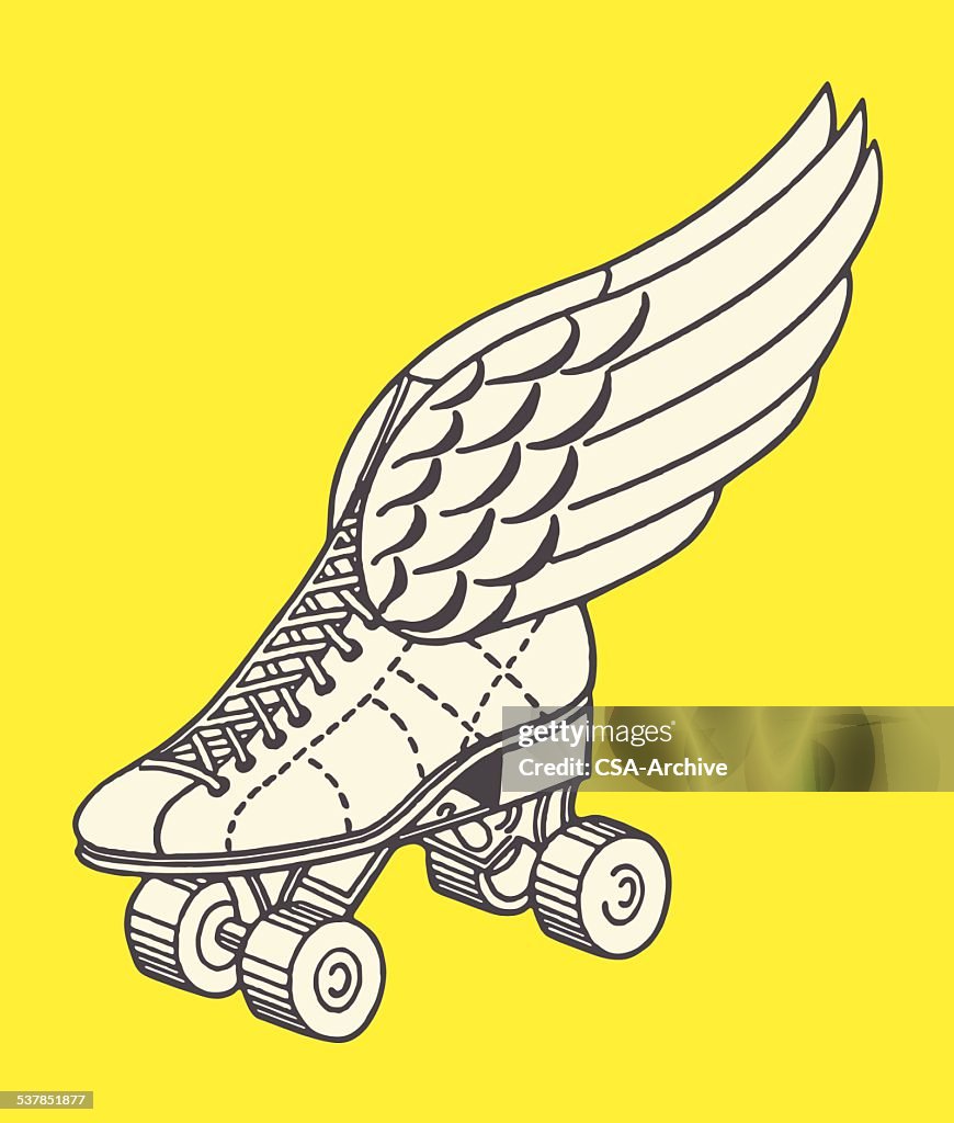 Winged Roller Skate