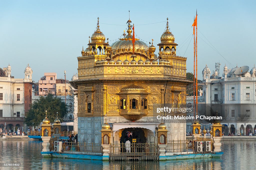 The Golden Temple, Amritsar, India at Sunrise