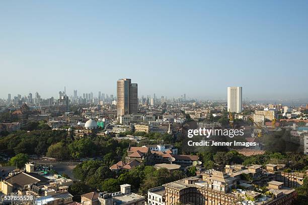 view of mumbai - mumbai street stock pictures, royalty-free photos & images