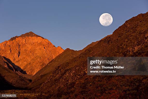 a morning in the andes - mendoza argentina ストックフォトと画像