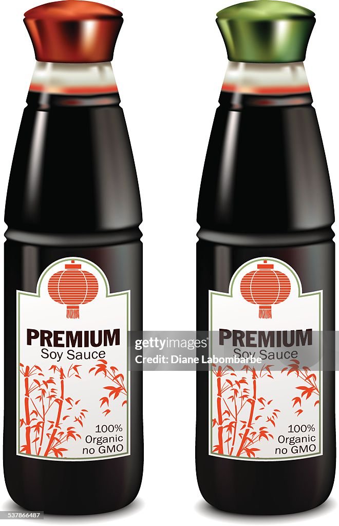 Realistic Bottles Of Soy Space