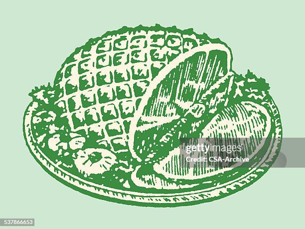 ham - ham plate stock illustrations
