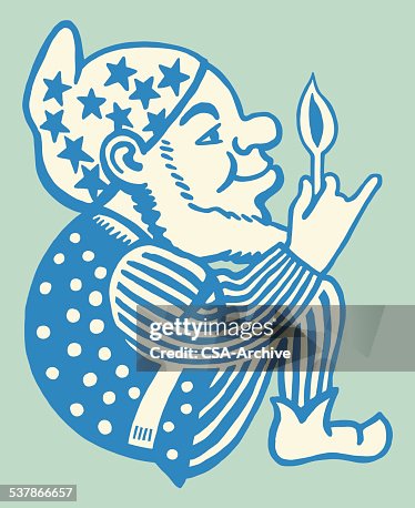 Gnome Holding Leaf Gnome Holding Leaf