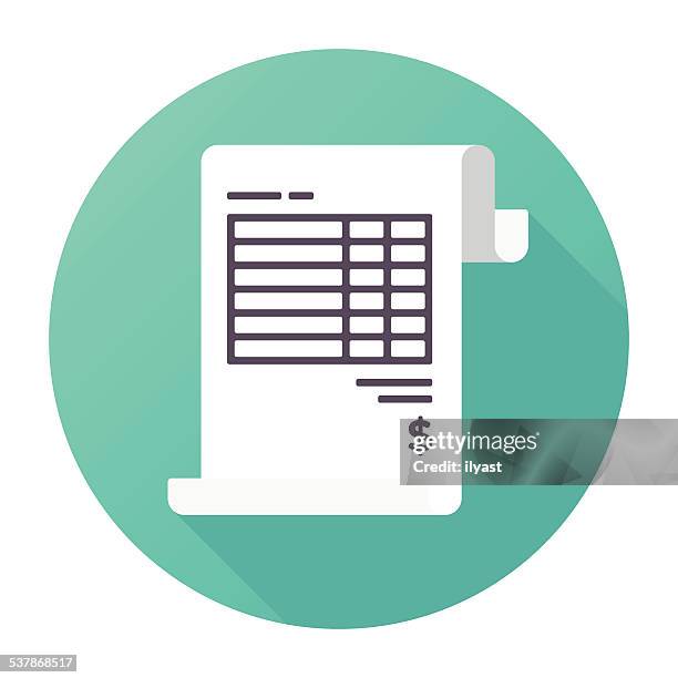 rechnung-symbol - tax form stock-grafiken, -clipart, -cartoons und -symbole