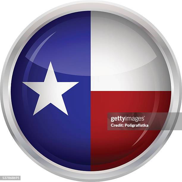 glossy button - flag of texas - texas state flag stock illustrations