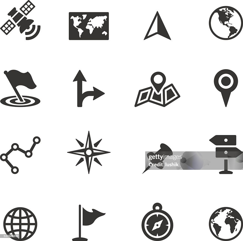 Soulico icons - Navigation and Map