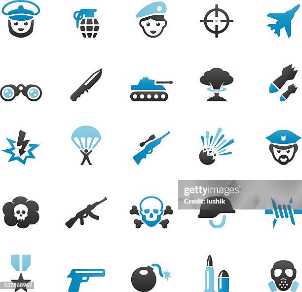 militärische forces - maschinengewehr stock-grafiken, -clipart, -cartoons und -symbole