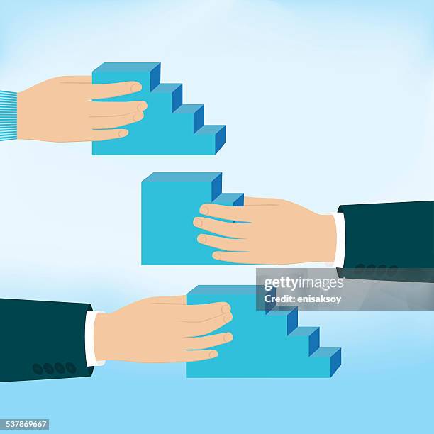 stockillustraties, clipart, cartoons en iconen met teamwork concept - 30 39 jaar