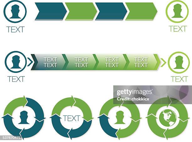 ilustraciones, imágenes clip art, dibujos animados e iconos de stock de paso del proceso 4 diagramas - chevron