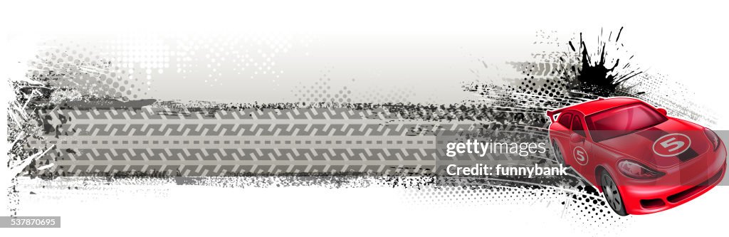 Tire motorized sport banner