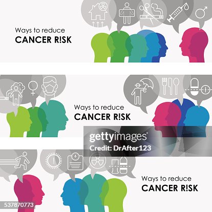 Reducing The Risk Campaign Ways To Reduce Cancer Risk Banners High-Res Vector Graphic - Getty Images