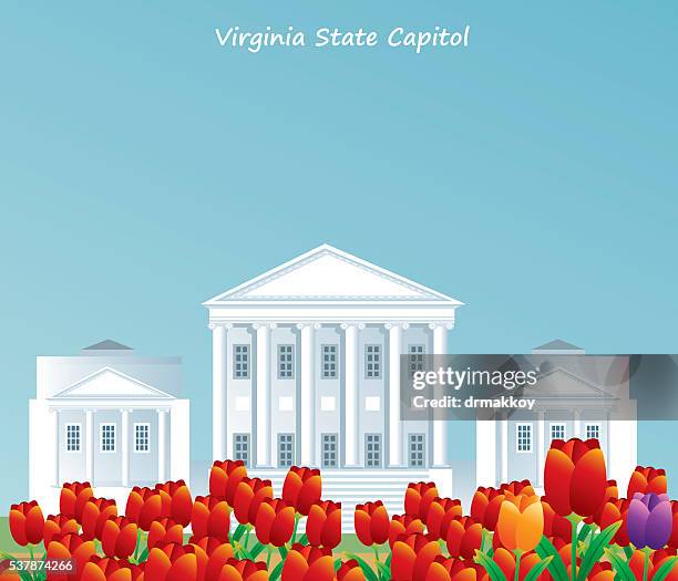 virginia state capitol - virginia stock-grafiken, -clipart, -cartoons und -symbole