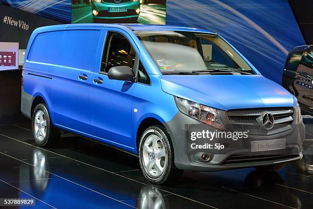 mercedes-benz vito van - mercedes benz stock pictures, royalty-free photos & images