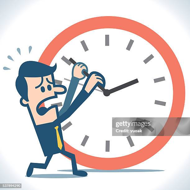 stop the clock - delayed sign stock illustrations