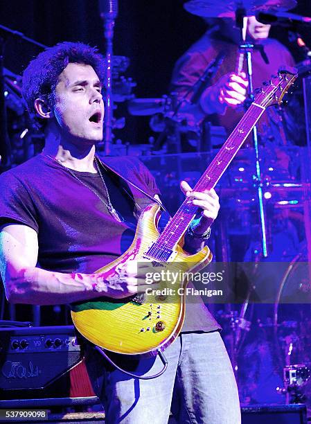 Guitarist John Mayer of Dead and Company performs during the 'Pay it Forward' concert at The Fillmore on May 23, 2016 in San Francisco, California.