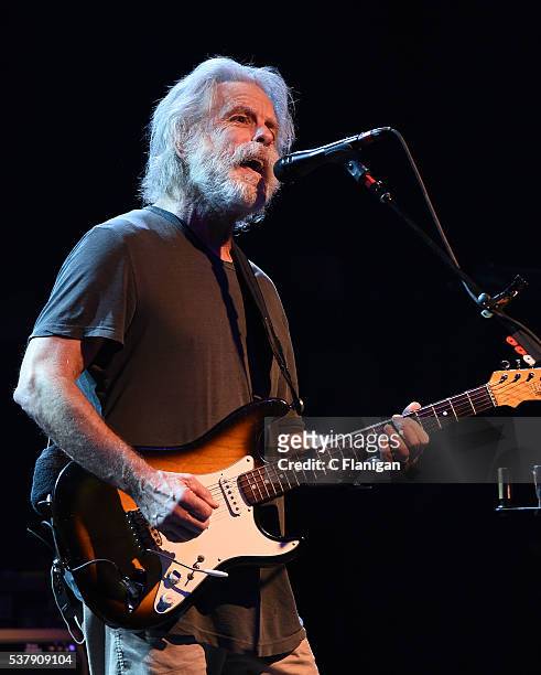 Guitarist Bob Weir of Dead and Company performs during the 'Pay it Forward' concert at The Fillmore on May 23, 2016 in San Francisco, California.