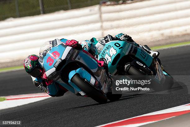 Spanish pilot dies Luis Salom, after an accident during free practice Grand Prix of Catalunya, in Barcelona, Spain, on June 3, 2016.