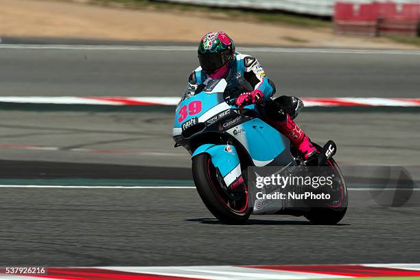 Spanish pilot dies Luis Salom, after an accident during free practice Grand Prix of Catalunya, in Barcelona, Spain, on June 3, 2016.