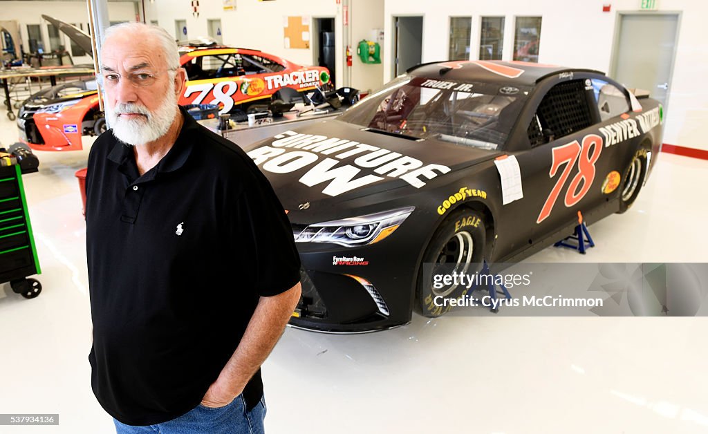 Furniture Row Racing owner Barney Visser was at it's Denver garage.