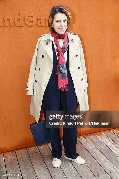 Mathilde Vitry attends the French Tennis Open Day Thirteen at Roland Garros on June 3, 2016 in Paris, France.