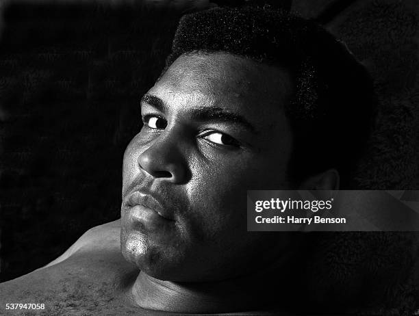 Former heavyweight champion Muhammad Ali is photographed for Sports Illustrated in 1976 at Ali's training camp.