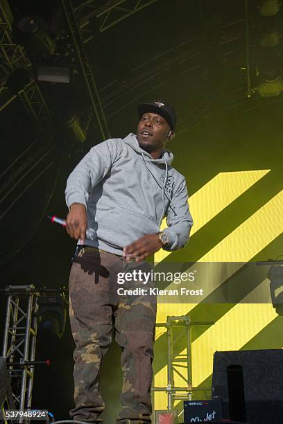 Dizzee Rascal performs at Bulmers Forbidden Fruit Fesitval at the Irish Museum Of Modern Art on June 3, 2016 in Dublin, Ireland.