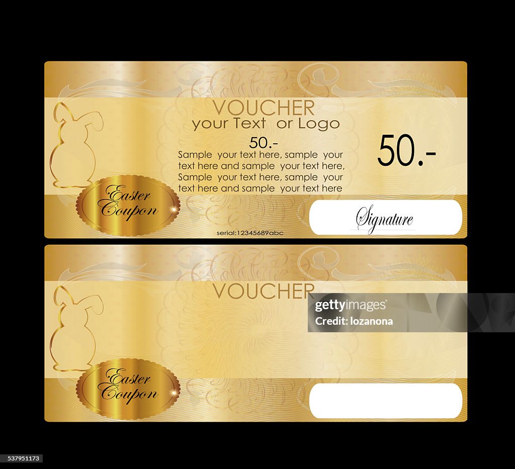 Eastern Gift certificate (voucher / coupon)