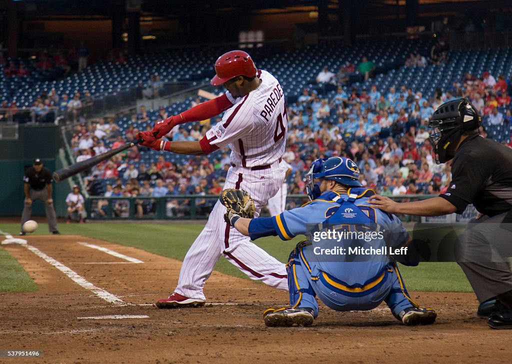 Milwaukee Brewers v Philadelphia Phillies