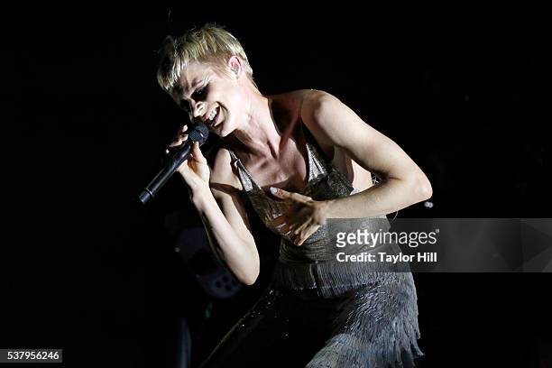 Robyn performs onstage during the 2016 Governors Ball Music Festival at Randall's Island on June 3, 2016 in New York City.