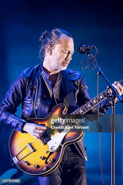 Thom Yorke of Radiohead performs in concert during the third day of Primavera Sound 2016 on June 3, 2016 in Barcelona, Spain.
