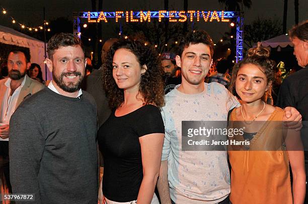 Directors Jonah Markowitz, Tracy Wares, Jeremy Teicher, and Alexi Pappas attend the Filmmaker Reception during the 2016 Los Angeles Film Festival on...