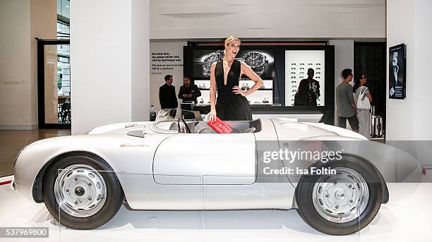 Model Annika Gassner attends the 5th Nachtschicht - Berlin Design Night on June 3, 2016 in Berlin, Germany.