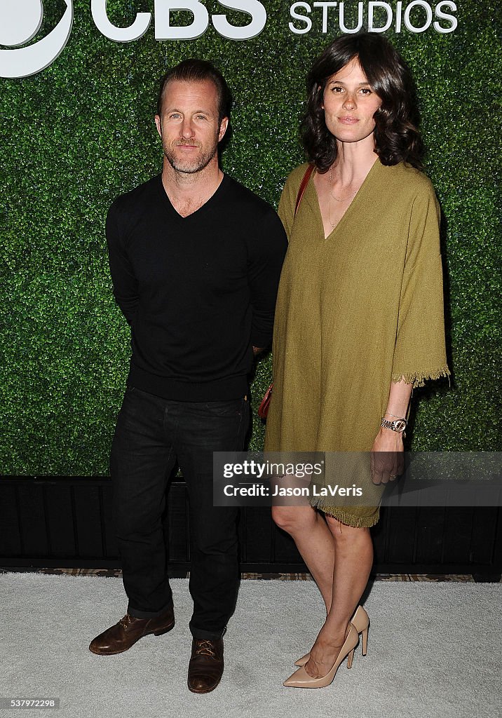 Actor Scott Caan and Kacy Byxbee attend the 4th annual CBS Television