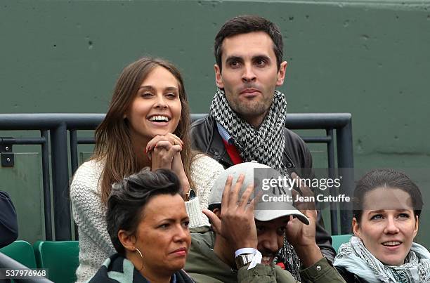 Ophelie Meunier attends day 13 of the 2016 French Open held at Roland-Garros stadium on June 3, 2016 in Paris, France.