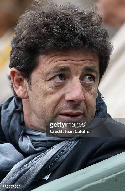 Patrick Bruel attends day 13 of the 2016 French Open held at Roland-Garros stadium on June 3, 2016 in Paris, France.