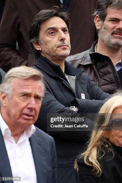 Yvan Attal attends day 13 of the 2016 French Open held at Roland-Garros stadium on June 3, 2016 in Paris, France.