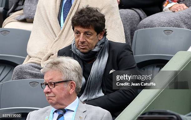 Patrick Bruel attends day 13 of the 2016 French Open held at Roland-Garros stadium on June 3, 2016 in Paris, France.