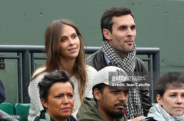 Ophelie Meunier attends day 13 of the 2016 French Open held at Roland-Garros stadium on June 3, 2016 in Paris, France.