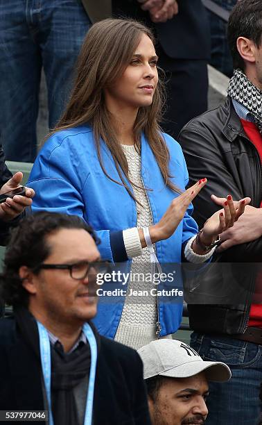 Ophelie Meunier attends day 13 of the 2016 French Open held at Roland-Garros stadium on June 3, 2016 in Paris, France.