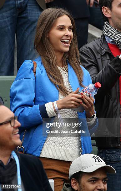 Ophelie Meunier attends day 13 of the 2016 French Open held at Roland-Garros stadium on June 3, 2016 in Paris, France.