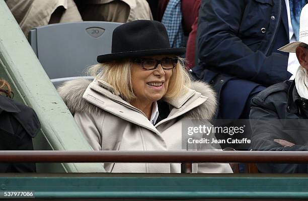 Mireille Darc attends day 13 of the 2016 French Open held at Roland-Garros stadium on June 3, 2016 in Paris, France.