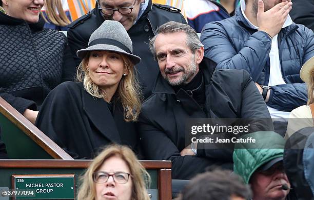 Jean-Claude Blanc and his wife attend day 13 of the 2016 French Open held at Roland-Garros stadium on June 3, 2016 in Paris, France.