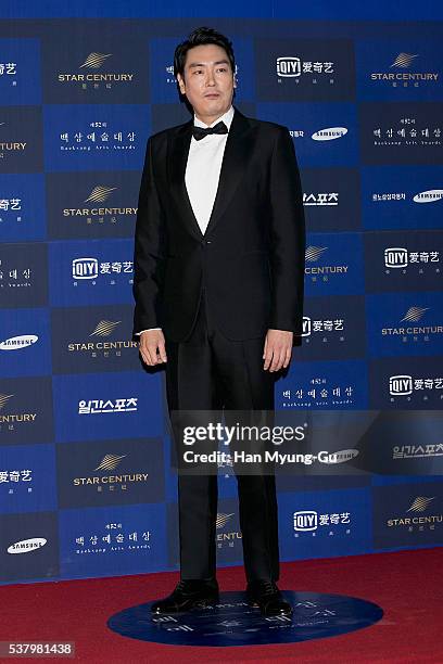 South Korean actor Cho Jin-Woong attends the 52th Paeksang Arts Awards on June 3, 2016 in Seoul, South Korea.